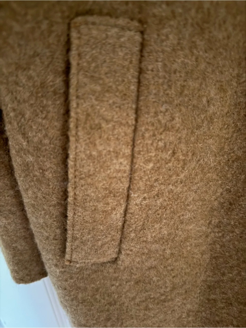 J. Crew Women's Double-Breasted Pea Coat in Camel Brown - Picture 4 of 5
